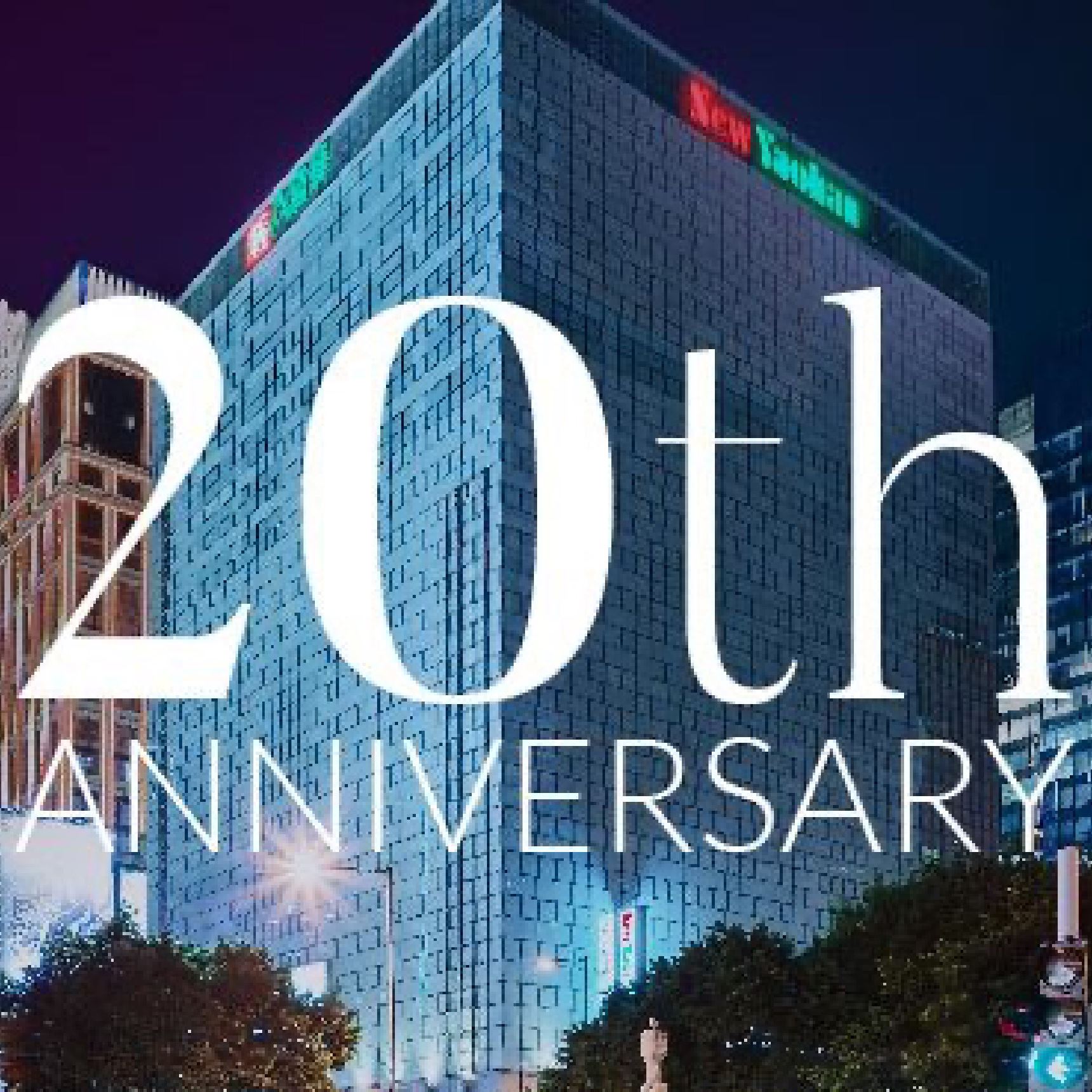 <p>For 20 years, we have been the everyone&rsquo;s favourite all-in-one department store in Macau. We are proud of what we have achieved in the past and we endeavor to grow with our shining city. We look forward to celebrating our anniversary with you!</p>